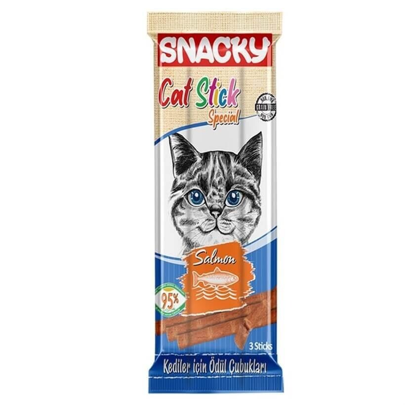 Snacky Somonlu Stick Kedi Ödülü 3 X 5 GR | SRC: Barcode: 8682631201821